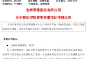 八字事业明日停牌！又一A股，筹划控制权变更